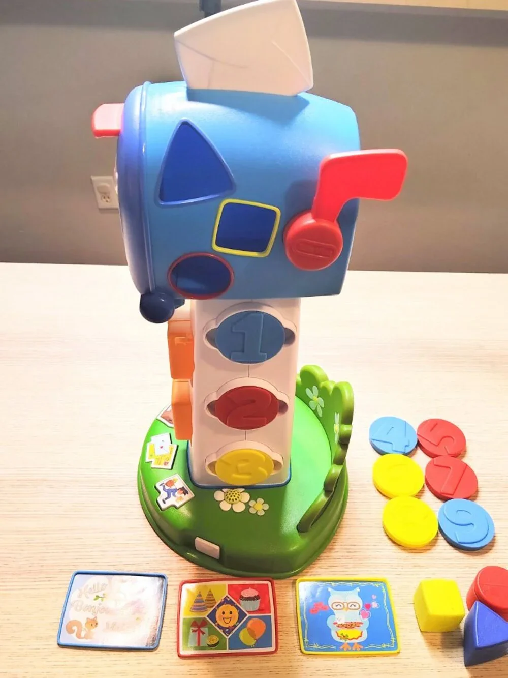 Vintage Little Tikes Learn & Play My First Mailbox COMPLETE except dog WORKS!